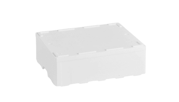 Polystyrene Box 22 L, without leak holes, 600 x 400 x 185 mm - 1 pallet (60 pieces)