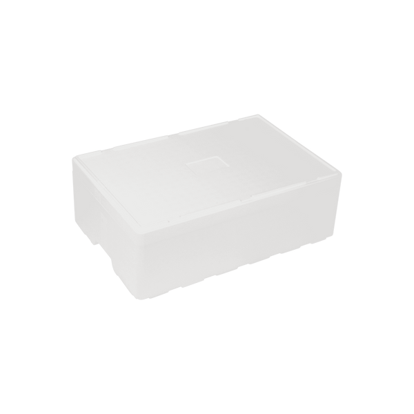 Polystyrene Box 28 L, 595x400x173 mm - 1 pallet (60 pieces)