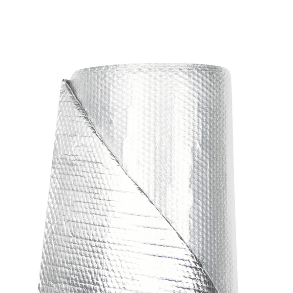 Insulation foil on roll 150cm x 50m x 2,7mm (Metalized PET + bubble wrap)