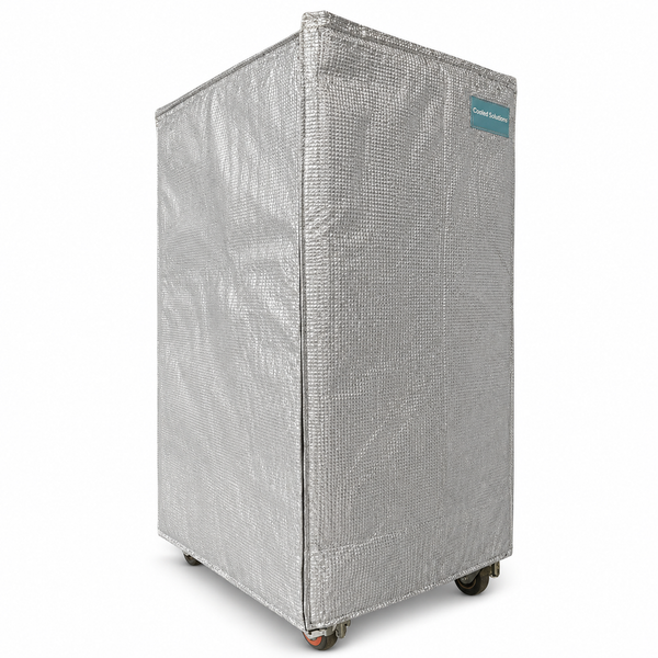 Reusable thermal pallet cover for roll container 85 x 70 x 150 cm without opening