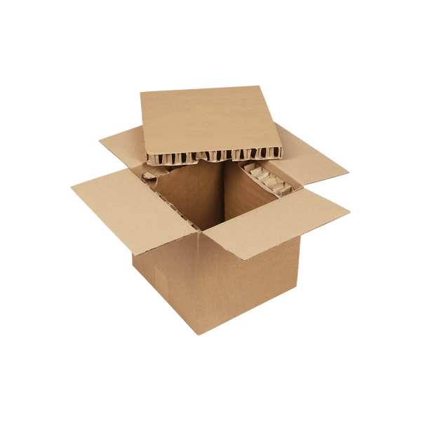 Honeycomb insulated box 300 x 300 x 300 mm – 100% recyclable cardboard