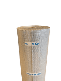 Insulation foil on roll 150cm x 50m x 4mm (aluminium + bubble wrap)